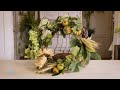 Floristry Tutorial: Thanksgiving Celebration Door Wreath