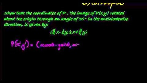 Coordinate Geometry rotation with any angle Example 2