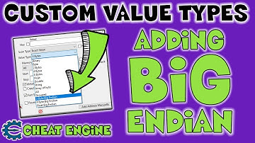 How To Add Big Endian Custom Value Type in Cheat Engine For Emulators | Cheat Engine Tutorial