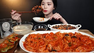 SUB)쫄깃야들 아귀살 가득한 아구찜 먹방 ! 볶음밥까지 steamed monkfish mukbang ASMR