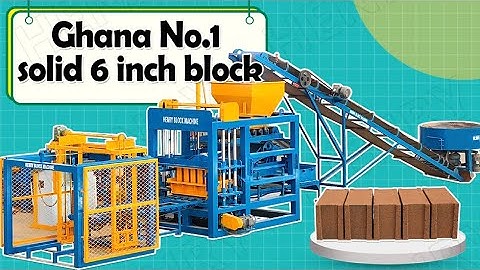 Why does Ghanaian prefer QT4-18 solid block machine to make 6 inch  block as major building block ?