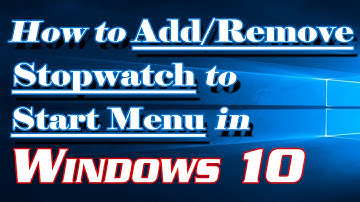 Windows 10 Tips: How to Add StopWatch to Start Menu | Definite Solutions