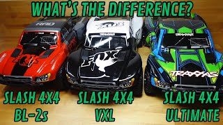 Slash 4x4 Model Comparison BL-2s vs VXL vs Ultimate