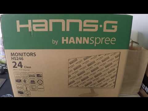 Hannspree HS246HFW  Full HD monitor Review/Unboxing 2019