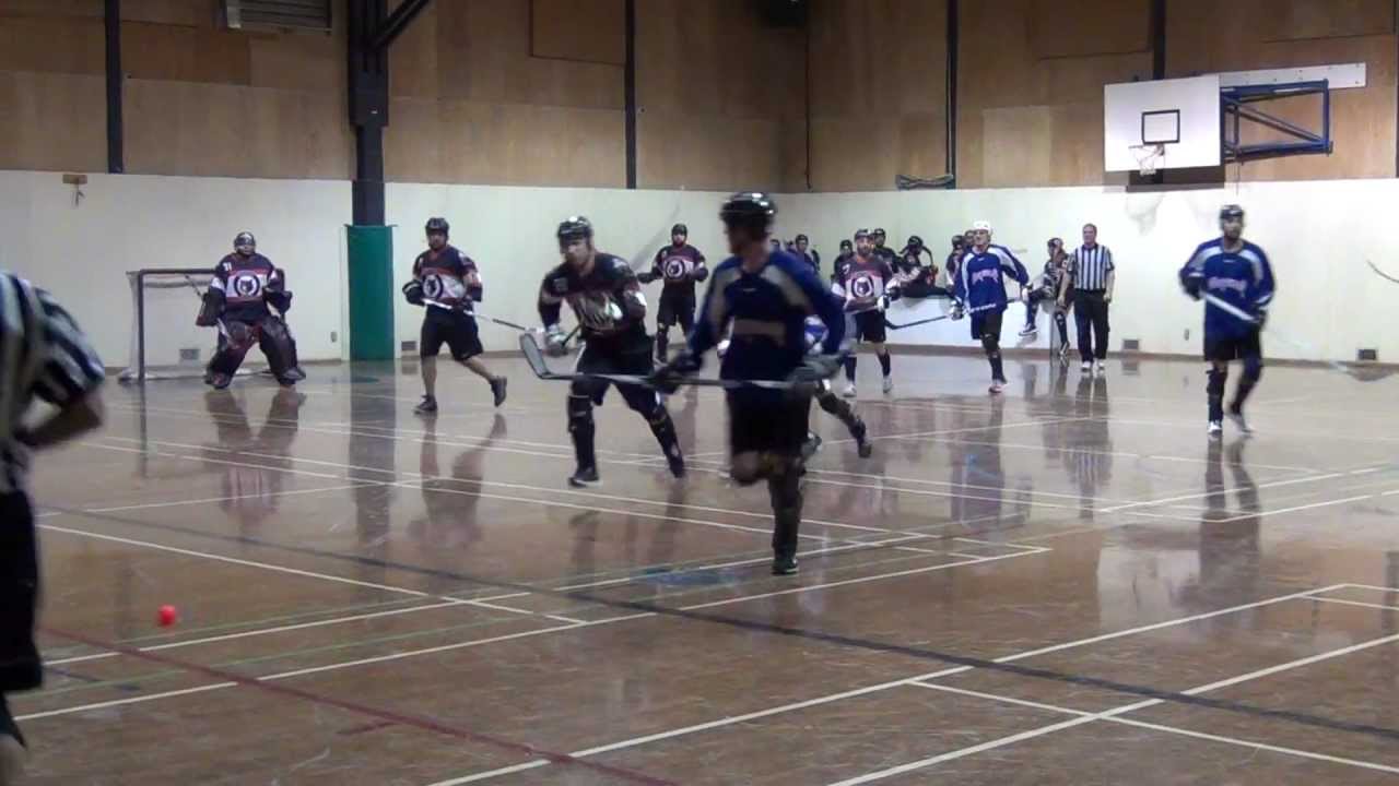 Surrey Wolfpac vs. Thrashers - Period 1 (03/02/13) Ball Hockey Videos Skills Tricks Dekes Dangles