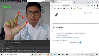 [DEMO] Control T-Rex Chrome Browser by Hand Gesture | OpenCV