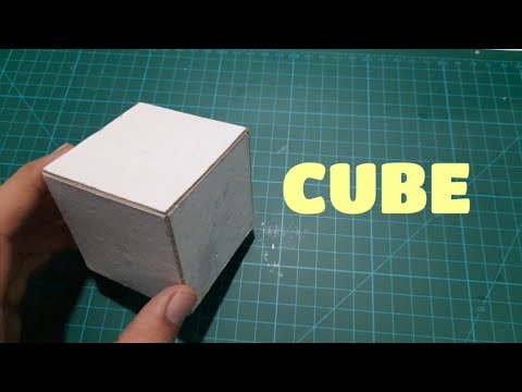 How To Make A Cube | Easyway To Make Cube With Mount Board |shapes model making #1
