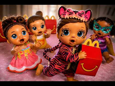 BABY ALIVE Wildcats Doll Steals McDonalds Happy Meal!