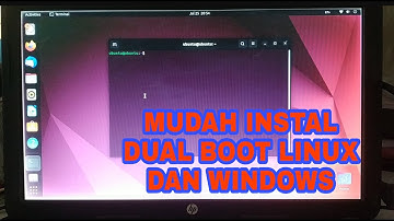 INSTAL DUAL BOOT  LINUX UBUNTU DAN WINDOWS 10 LANNGSUNG DARI FILE ISO NYA