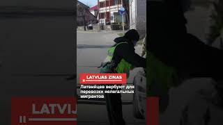 Латвийцев вербуют для перевозки нелегальных мигрантов #shorts