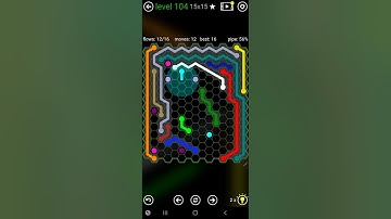 How To Solve Flow Free Hexes Jumbo Interval Pack Level 104 Board Walk Through Solution Walkthrough
