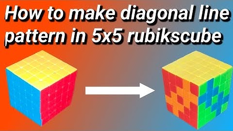 How to make a diagonal line pattern in 5x5 rubikscube | Mr.MohitGahlot @ |