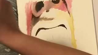 Acrylic Time Lapse Up Close Mouth Study