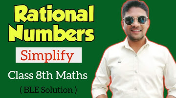 Rational Numbers | Scientific Notation | Simplify | BLE Mathematics Exam Q. Solution | Class 8 Maths