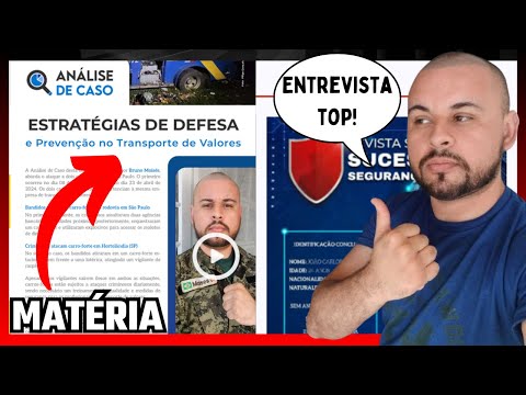 Miniatura do vídeo: Minha Entrevista na Revista SUCESSO NA SEGURANÇA PRIVADA