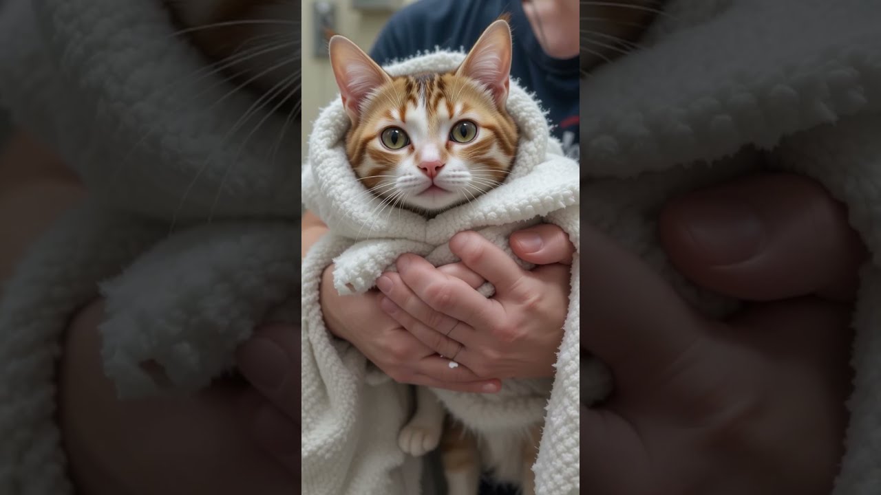 Chained To A Fence Starving Then Help Arrived Youtubeshorts Cat