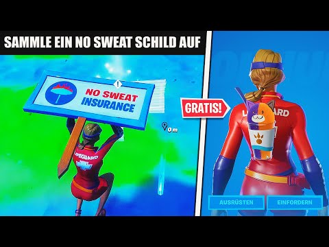 Sammle ein No Sweat Schild auf (Fortnite No Sweat Summer Aufträge)