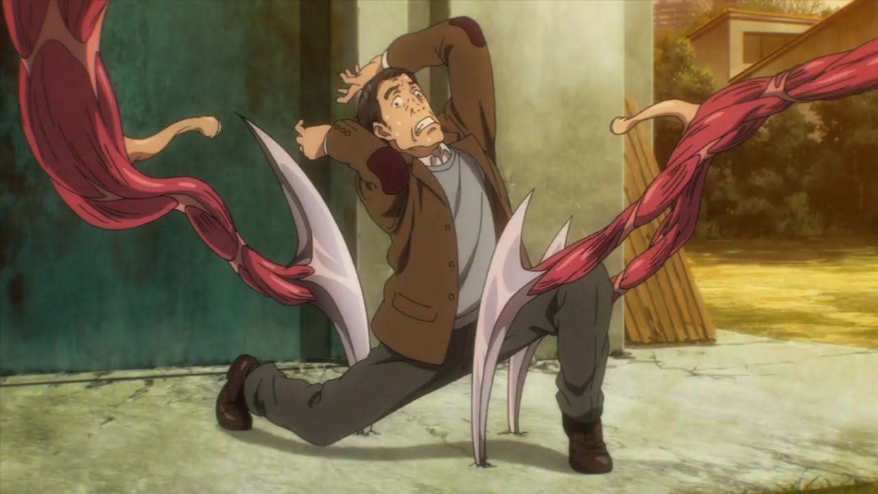 A escolha de Migi para trocar de corpo. #parasyte #videoviral #animesd