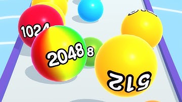Ball Run 2048 - All Levels Gameplay Android, iOS ( Levels 3900 )