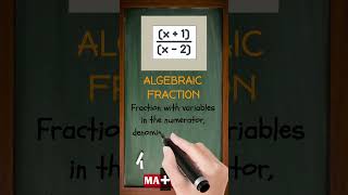 What is an Algebraic Fraction in Math? | Math Dictionary | MATHalino123