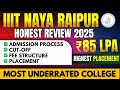 All About IIIT Naya Raipur | Fees, Cutoff &amp; Placement | JEE Main Rank Required for Admission in 2025