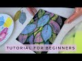 The easiest leaf painting  spring painting  paint with kids  painting for beginners