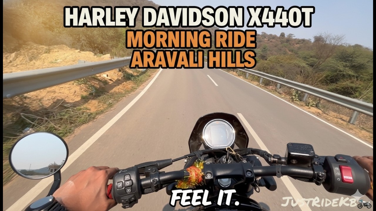 Harley-Davidson X440T Morning Ride to Aravali Hills 🔥 Cruise + Music + Exhaust | Owner Review 2026 🥵