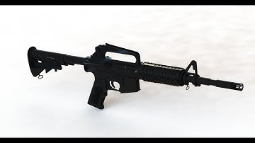 solidworks tutorial / how to create rifle M4 CARBINE IN Solisworks PART 2