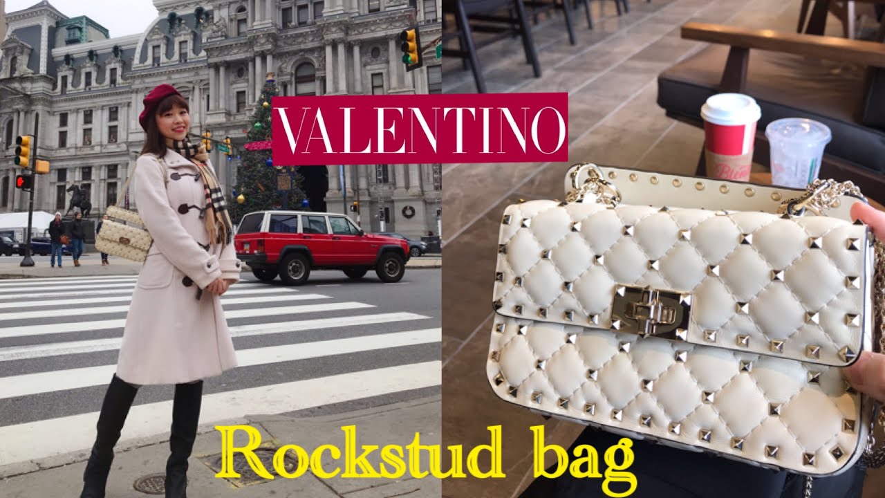 Valentino Spike Bag// 容量測試// Unboxing Rockstud bag// Bag Price