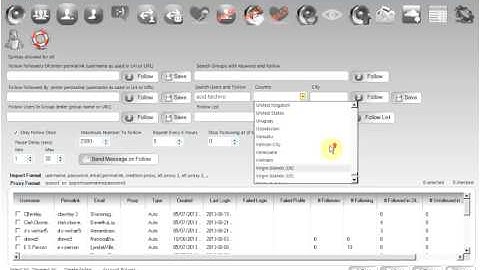 search and follow users - location filter -  soundcloud bot