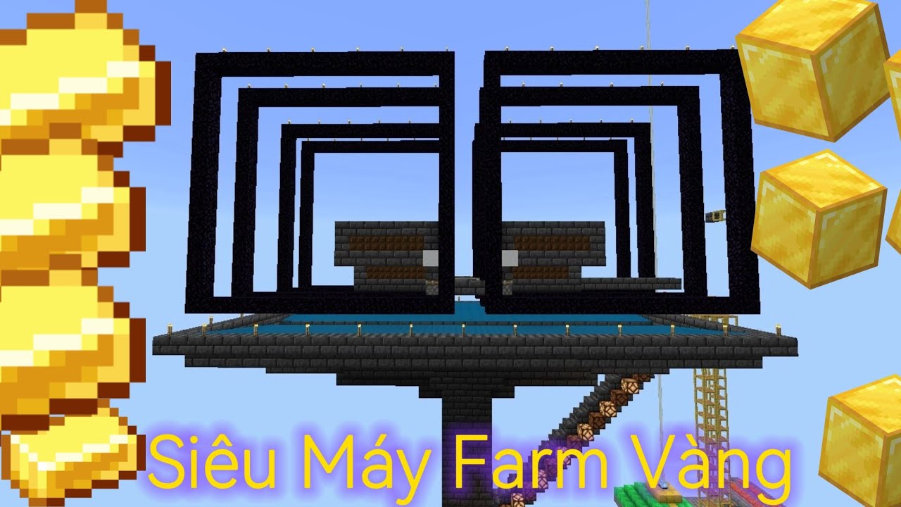 Minecraft PE 1.20 | Xây Dựng Siêu Máy Farm Vàng - YouTube