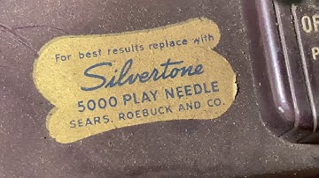 Silvertone record player restore