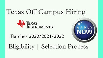 Texas Instruments Off Campus Drive 2022 | Analog & Digital Engineer | CTC: 32.16L | BE/BTech#texas