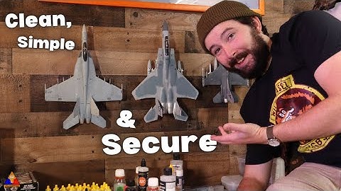 Hoe je een schaalmodelvliegtuig ophangt! | Tutorial voor het tentoonstellen van schaalmodellen