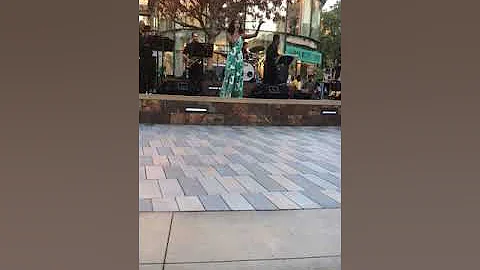 Jessica Johnson performs " Me Too" at Santana Row ...
