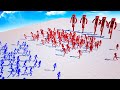 MASSIVE Red vs Blue BATTLES with GIANTS in Fun With Ragdolls!