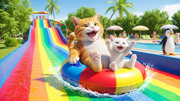 Mama Cat and Kitten Return Lost Wallet Get Surprising Reward at Aquarium & Water Park!🐾🐱🌊