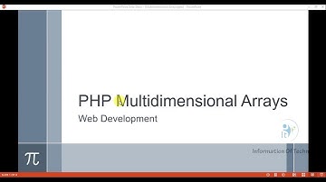 PHP Multidimensional Arrays