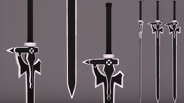 " Making " | Elucidator : Kirito-SAO | In Blender "