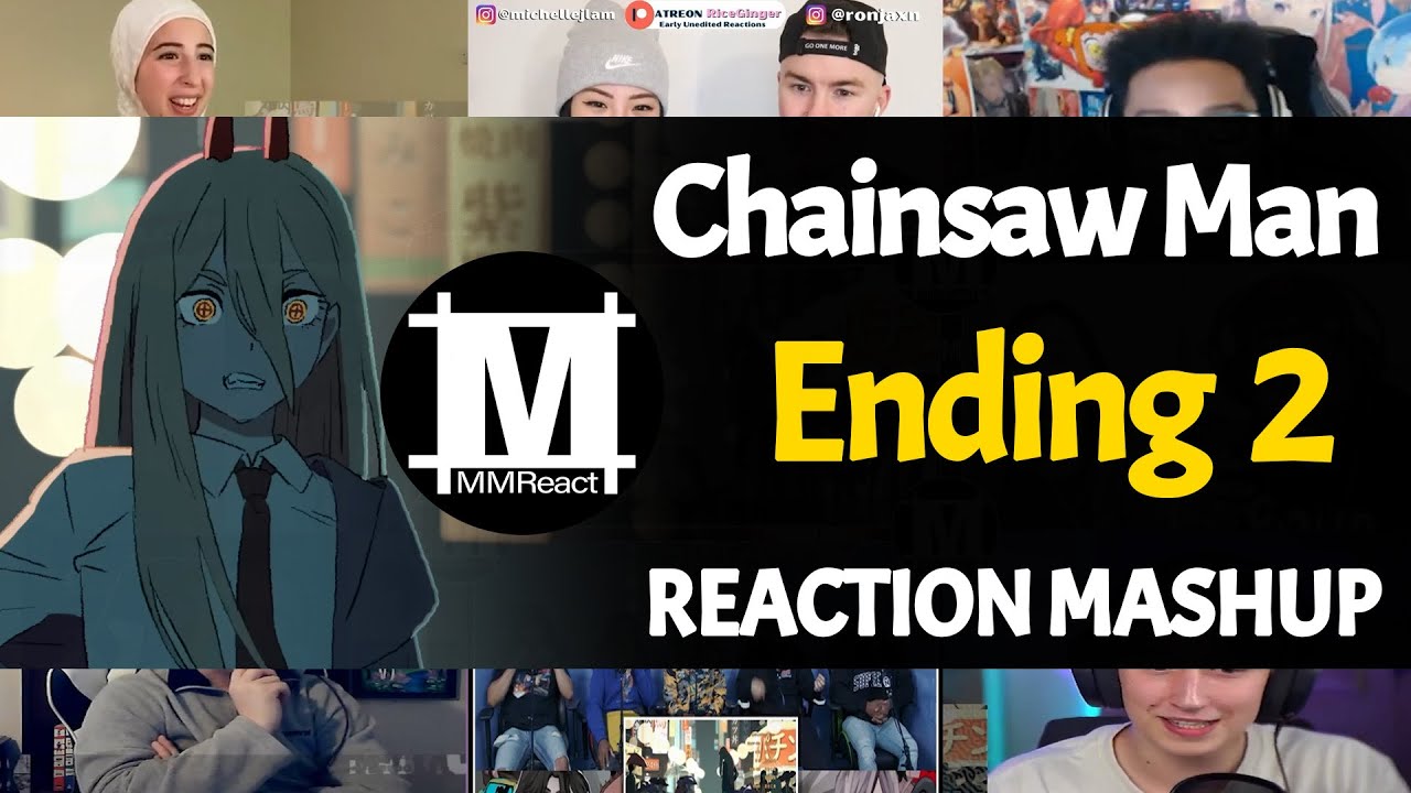 ENDING PERFEITA!! React Chainsaw Man Ending 2 