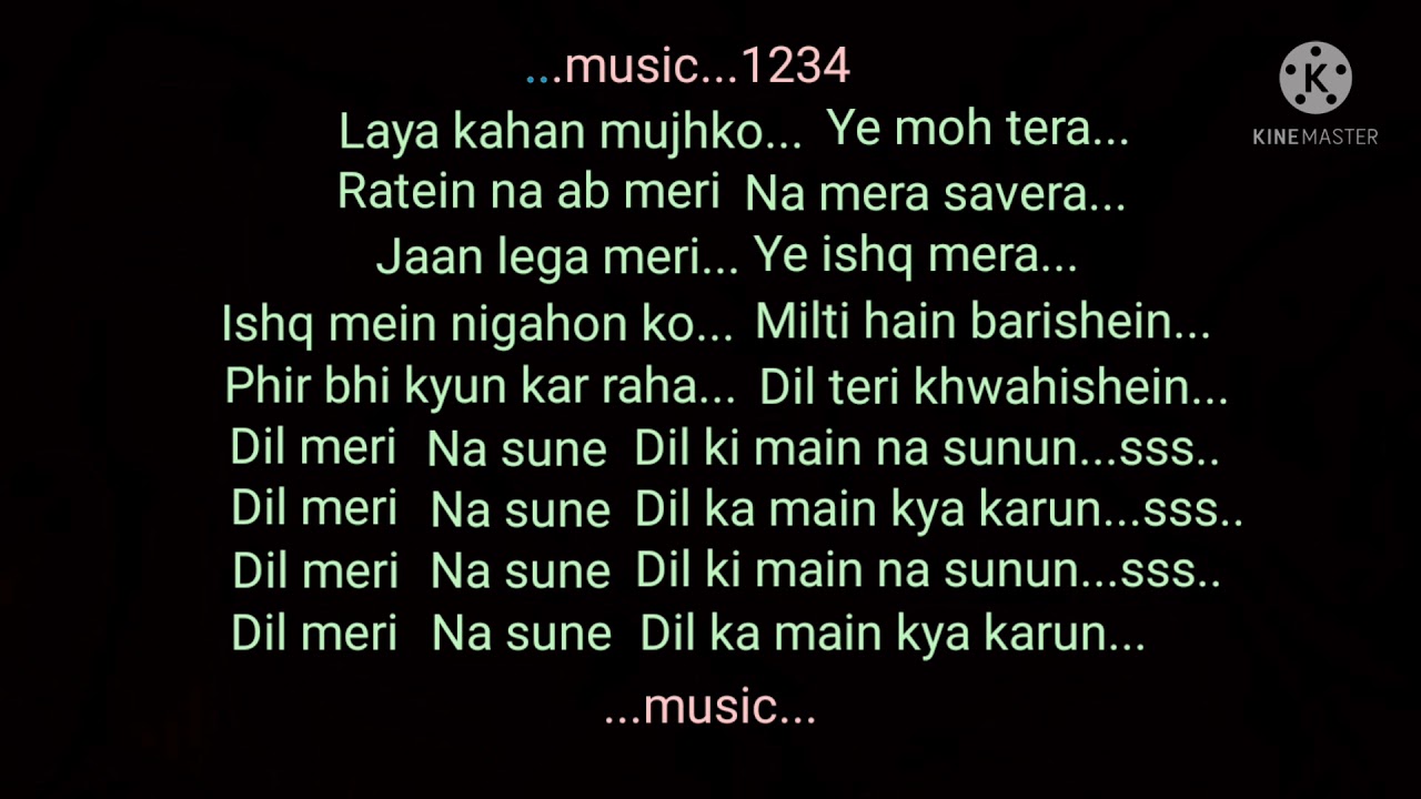 Dil Meri Na Sune Karaoke Atif Aslam Genius 2018 atifaslam genius YouTube