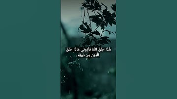 هَٰذَا خَلْقُ اللَّهِ 🕋💜 #سورة_لقمان #المنشاوي #قرآن #راحة_نفسية #تلاوة_خاشعة #explore #لايك
