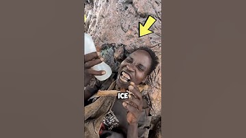 African Tribe Saw Ice for the First Time#shorts