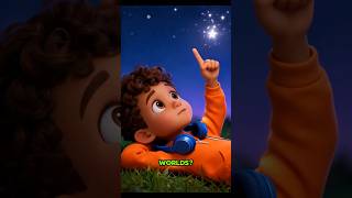 Bimo, Lala &amp; Rafi Learn from the Moon and Stars 🌙 #Shorts #kidslearning#youtubeshorts #animasianak