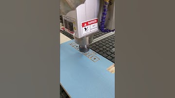 cutting out a name with a cnc router