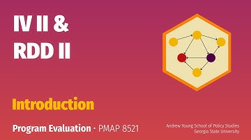 PMAP 8521 • (12) IV II + RDD II: (0) Introduction