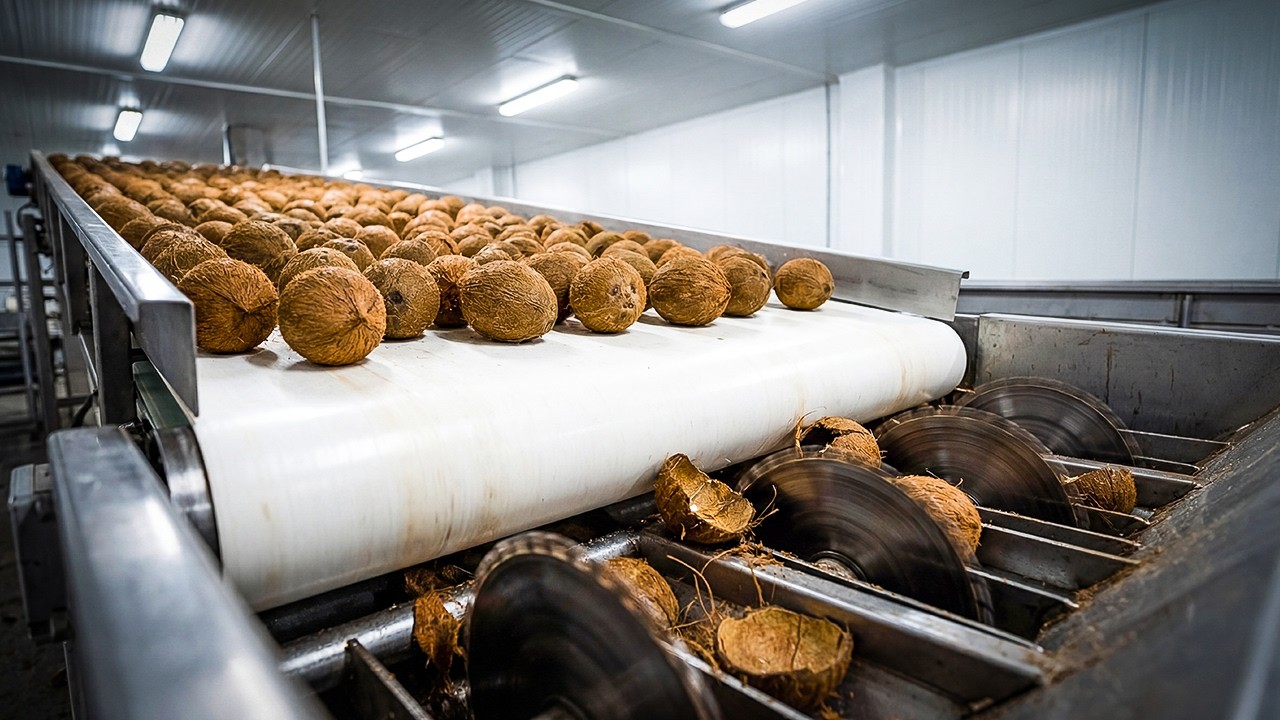 Coconut Milk Factory Exposed – From Fresh Coconuts to Creamy Milk