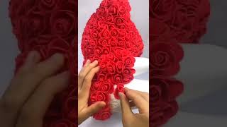 DIY Rose Bear: A Step-by-Step Guide to Creating a Unique Gift#DIYGifts #RoseBear