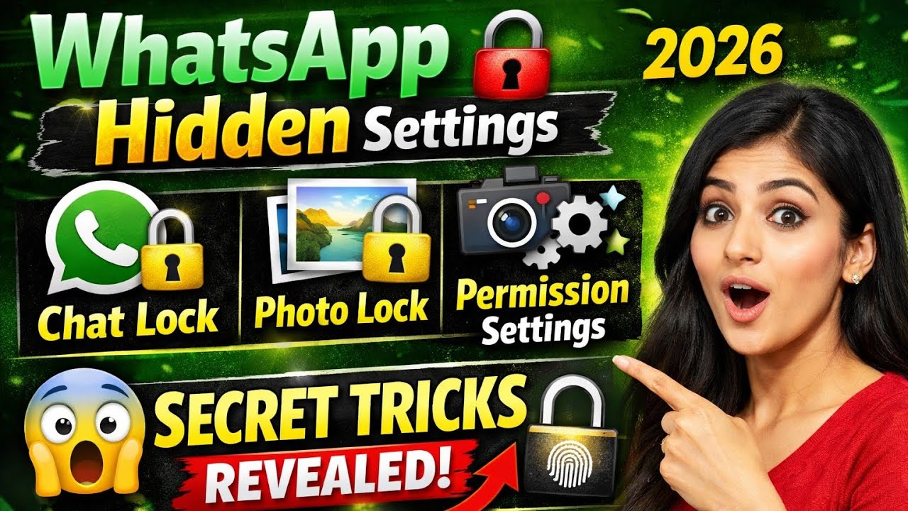WhatsApp Ke Secret Settings 😱 | Chat Lock, Photo Lock & Permissions | @RuchiDigitalGuide