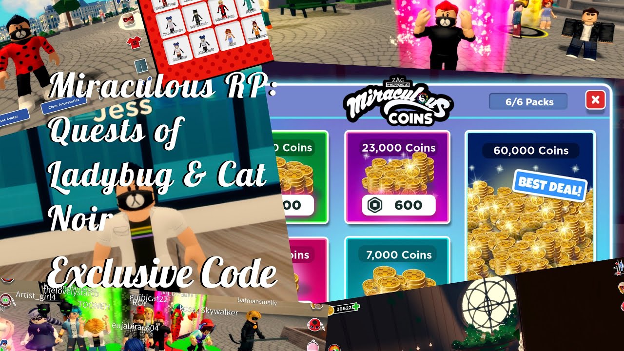 Exclusive Code | Miraculous RP: Quests of Ladybug & Cat Noir - YouTube